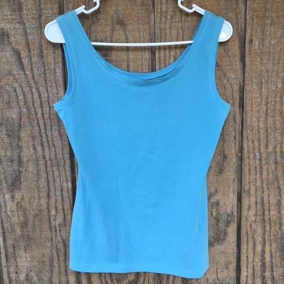 Free Blue Cotton Tank Top New With Tags - Picture 1 of 7